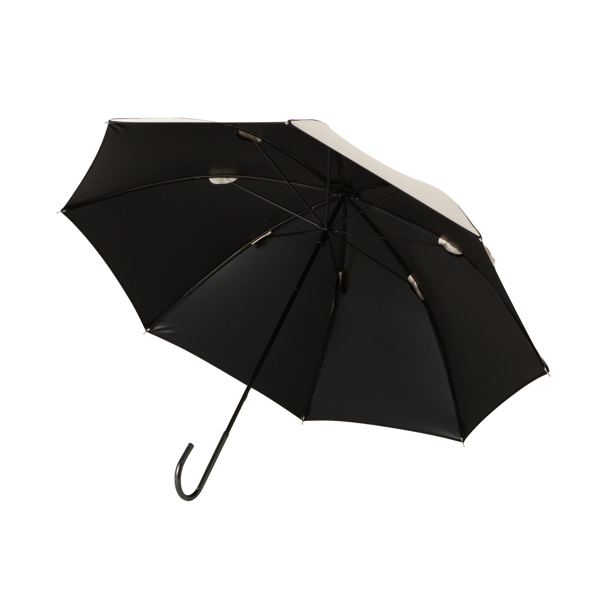 Blackout Piping Long Umbrella 50cm Beige
