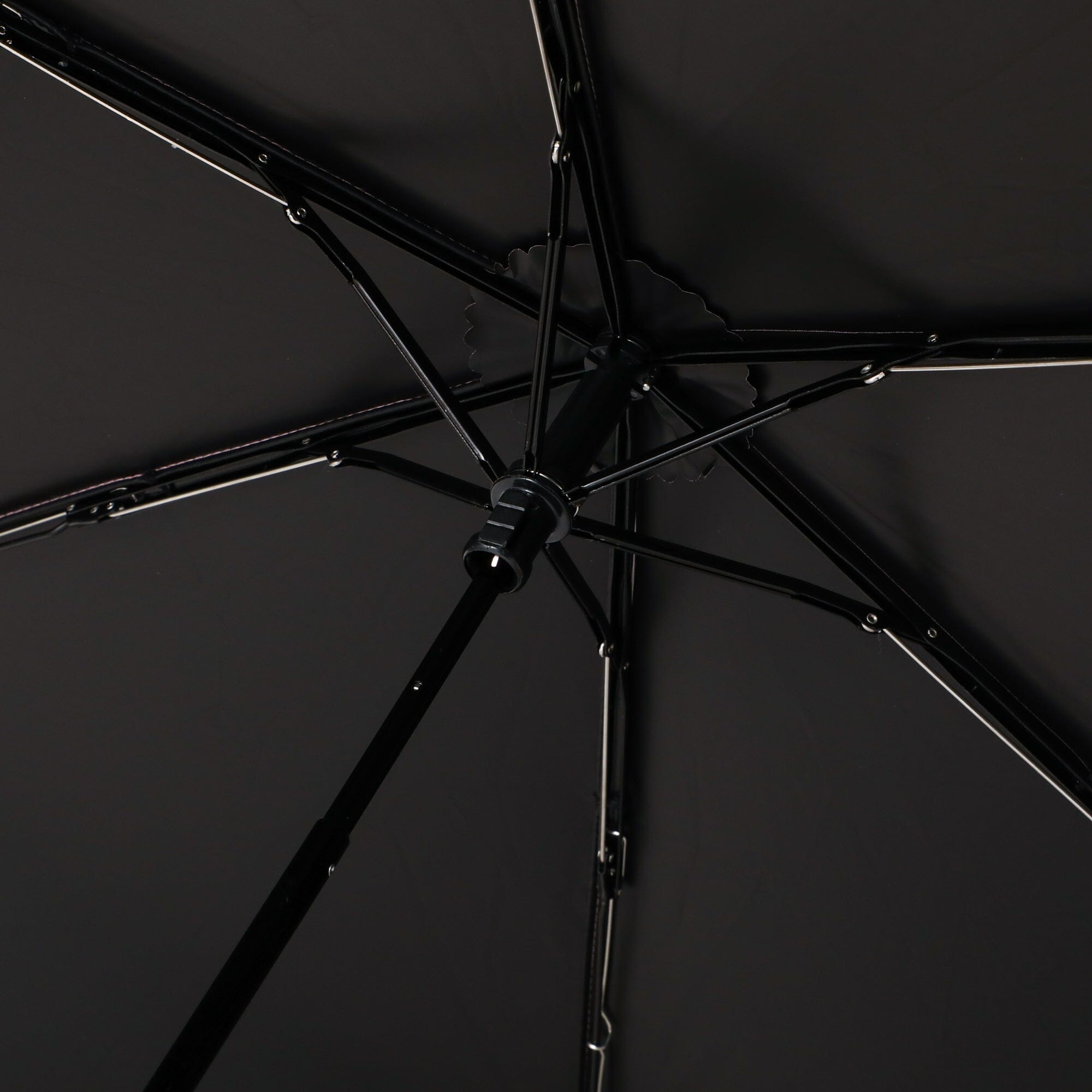 Blackout Piping Long Umbrella  47cm White
