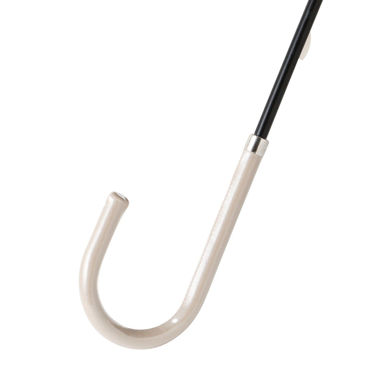 Bicolor Piping Long Umbrella 58Cm White (For Both Sunny And Rainy Days)