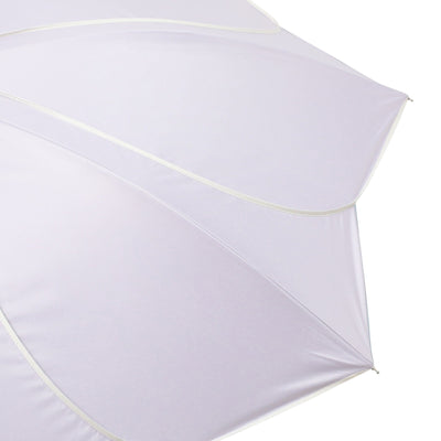 Bicolor Piping Long Umbrella 58Cm Purple (For Both Sunny And Rainy Days)