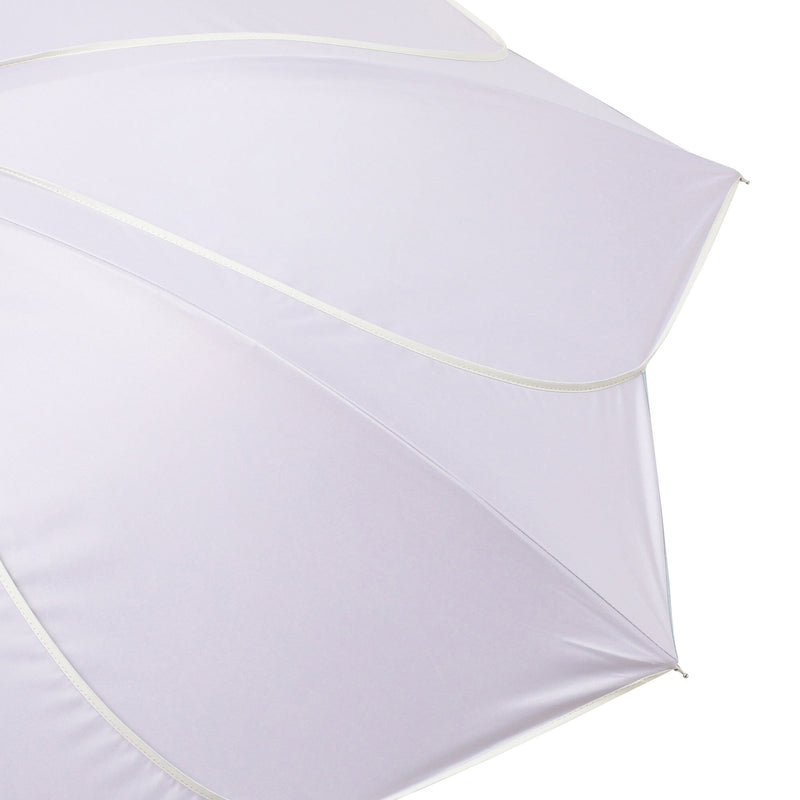 Bicolor Piping Long Umbrella 58Cm Purple (For Both Sunny And Rainy Days)