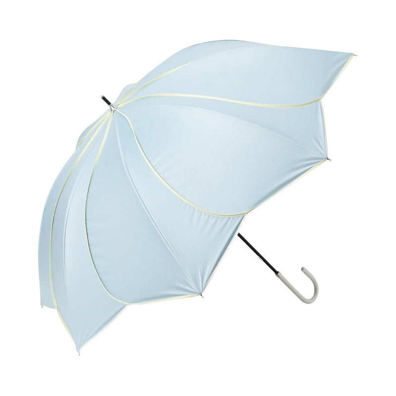 Bicolor Piping Long Umbrella 58Cm Green (For Both Sunny And Rainy Days)