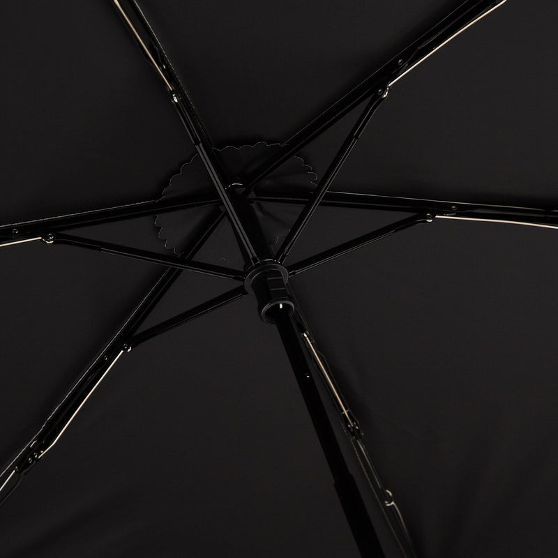 Dot Glitter Heat Cut Folding Umbrella 50Cm White (For Both Sunny And Rainy Days)