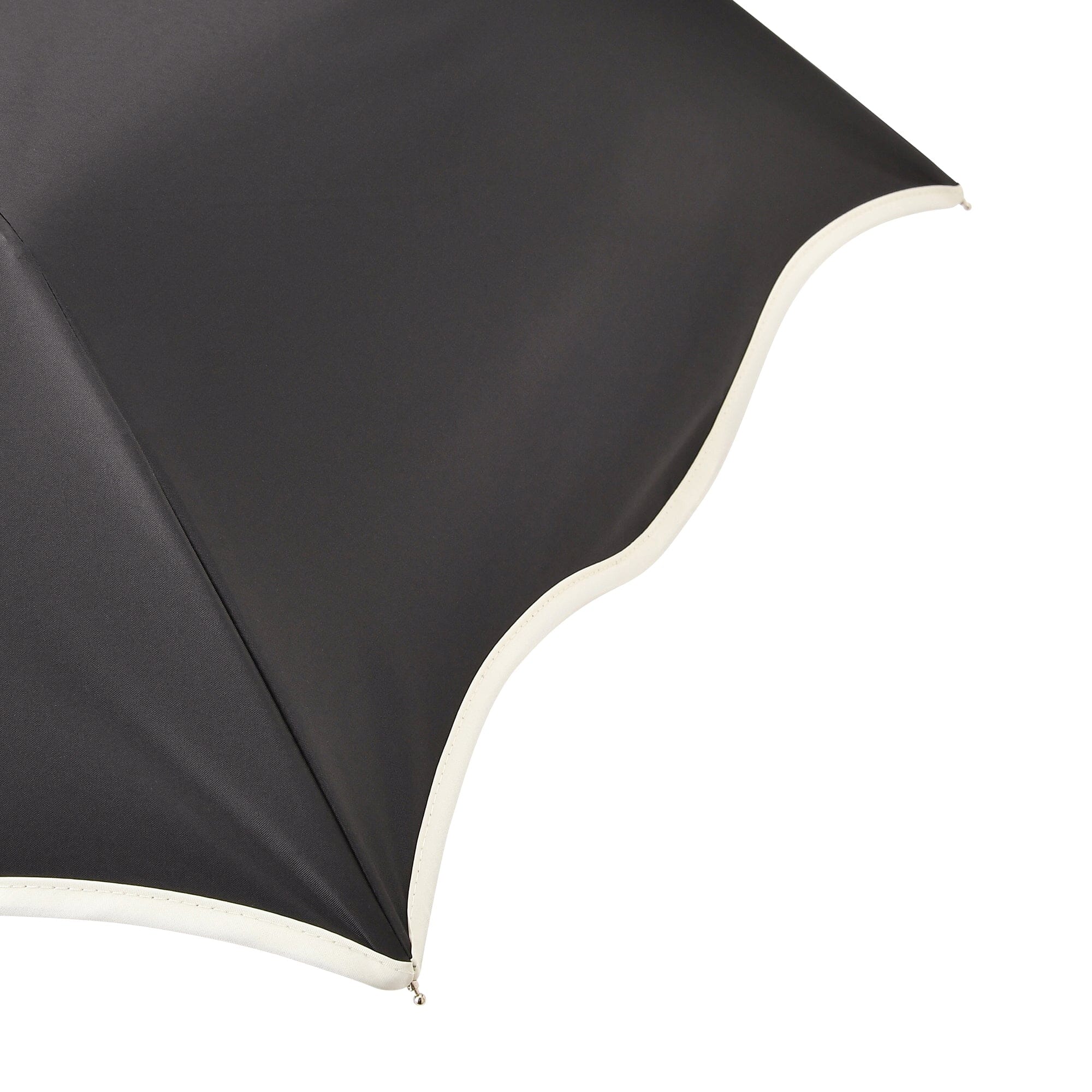 Wave Parasol Folding Umbrella 50cm Black (For Both Sunny And Rainy Days)
