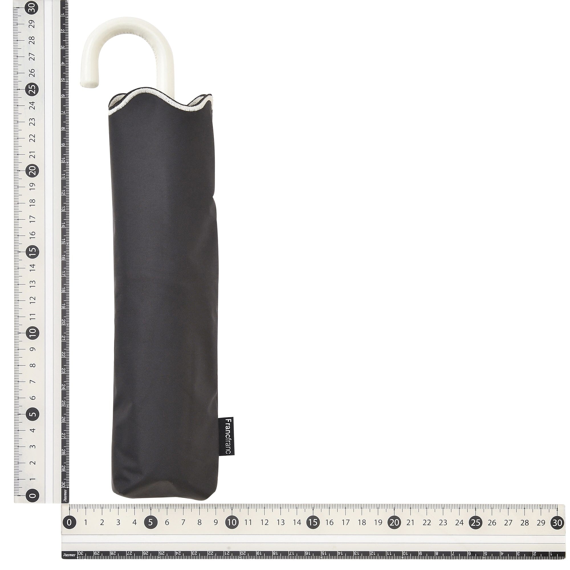 Wave Parasol Folding Umbrella 50cm Black (For Both Sunny And Rainy Days)