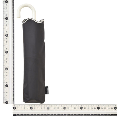 Wave Parasol Folding Umbrella 50cm Black (For Both Sunny And Rainy Days)