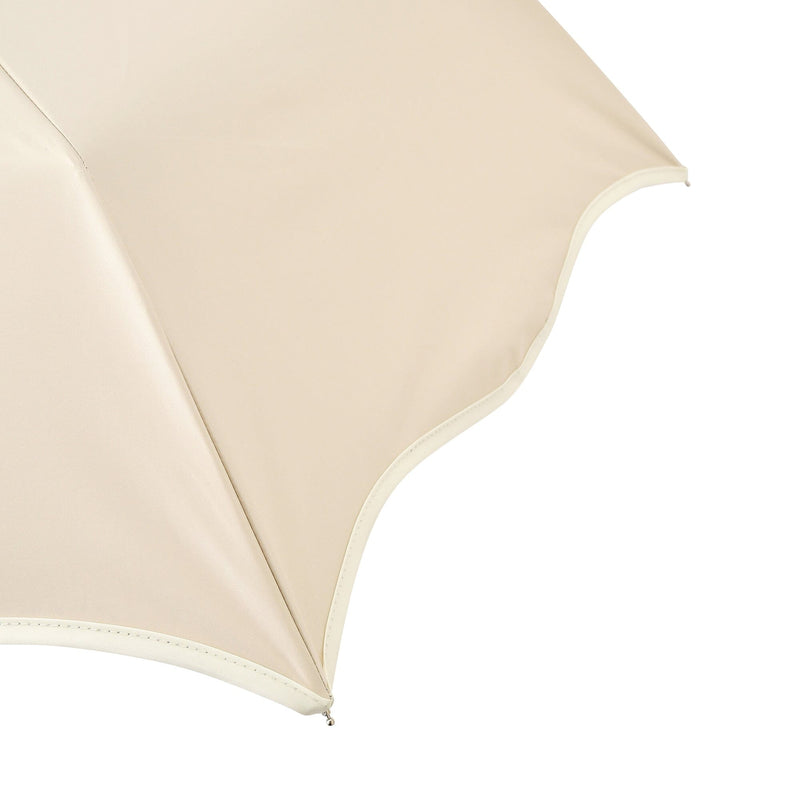 Wave Parasol Folding Umbrella 50cm Beige (For Both Sunny And Rainy Days)