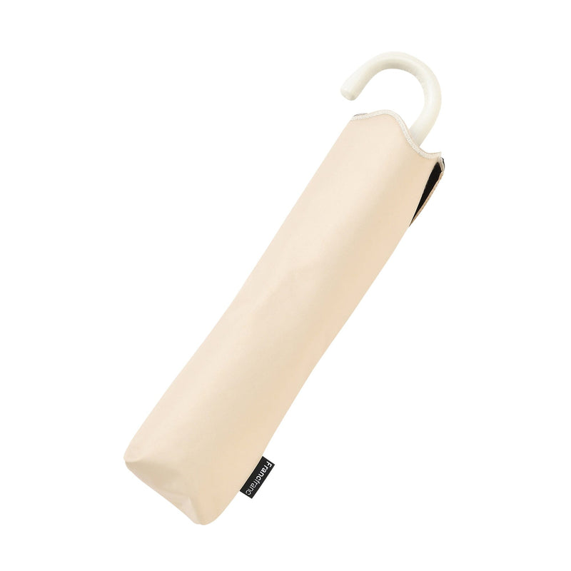 Wave Parasol Folding Umbrella 50cm Beige (For Both Sunny And Rainy Days)