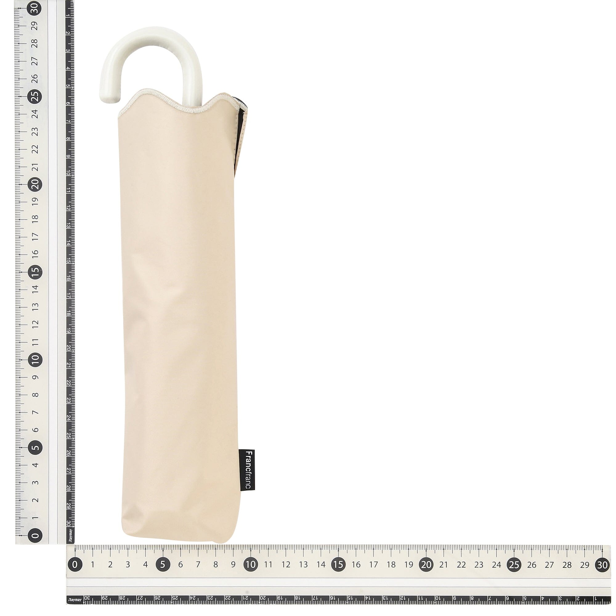 Wave Parasol Folding Umbrella 50cm Beige (For Both Sunny And Rainy Days)