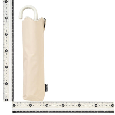 Wave Parasol Folding Umbrella 50cm Beige (For Both Sunny And Rainy Days)