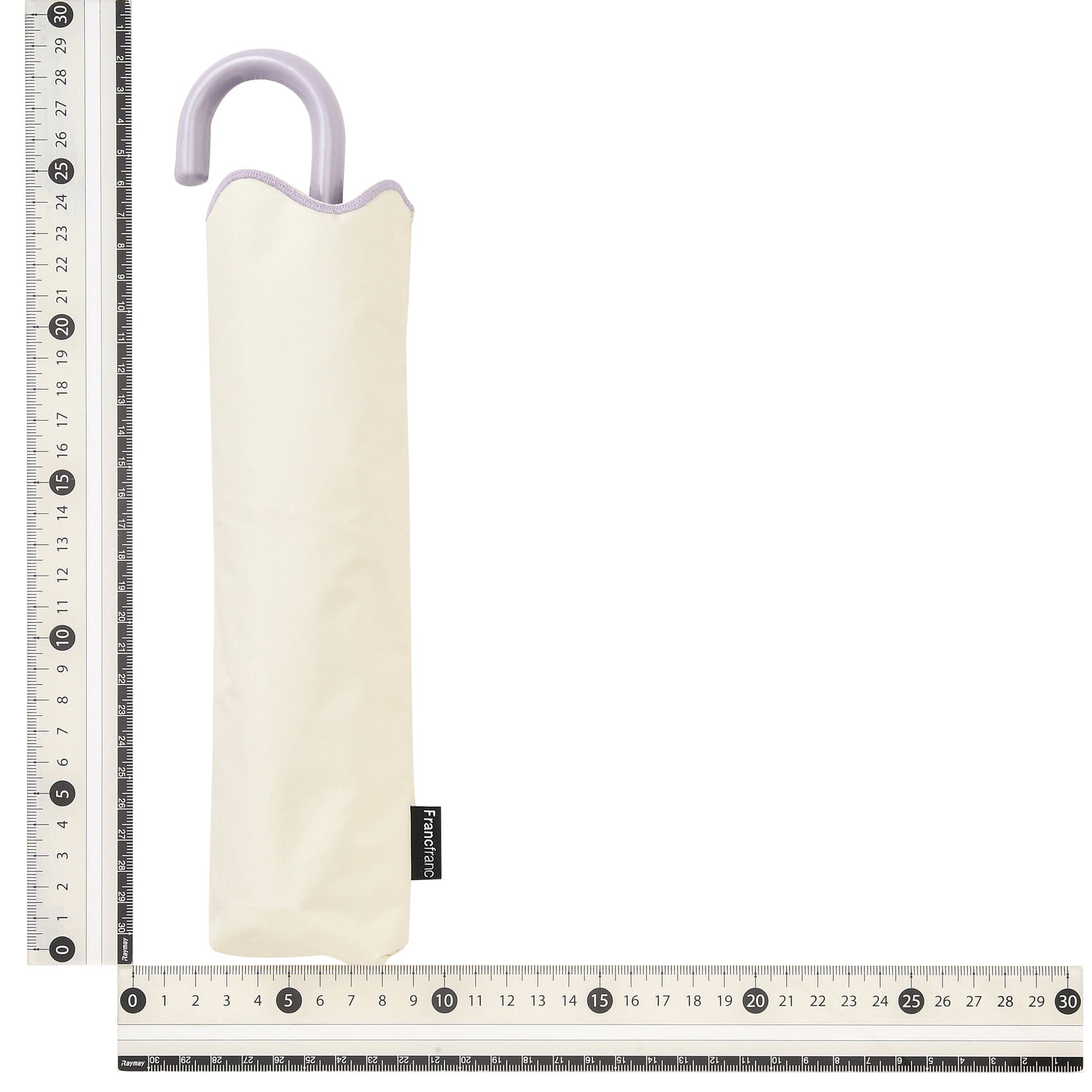 Wave Parasol Folding Umbrella 50cm White (For Both Sunny And Rainy Days)