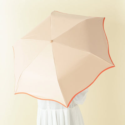 Wave Parasol Folding Umbrella 50cm Orange (For Both Sunny And Rainy Days)
