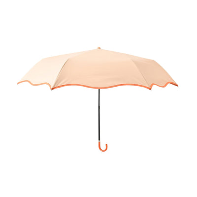 Wave Parasol Folding Umbrella 50cm Orange (For Both Sunny And Rainy Days)