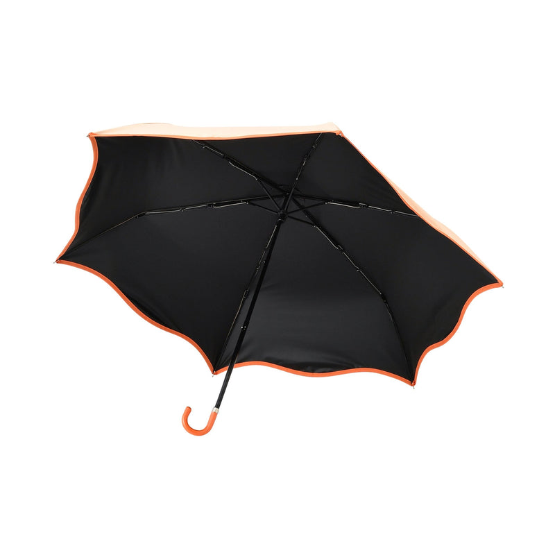 Wave Parasol Folding Umbrella 50cm Orange (For Both Sunny And Rainy Days)