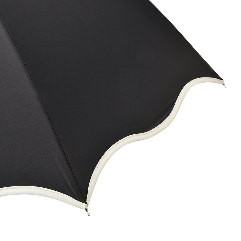 Wave Parasol Long Umbrella 58cm Black (For Both Sunny And Rainy Days)