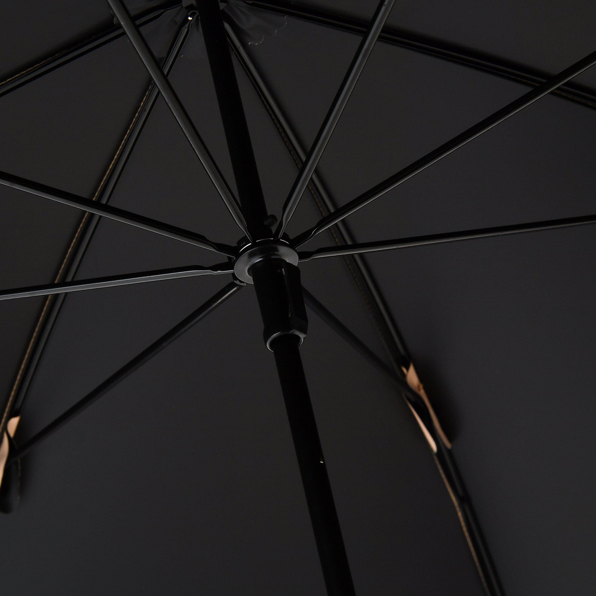 Wave Parasol Long Umbrella 58cm Orange (For Both Sunny And Rainy Days)