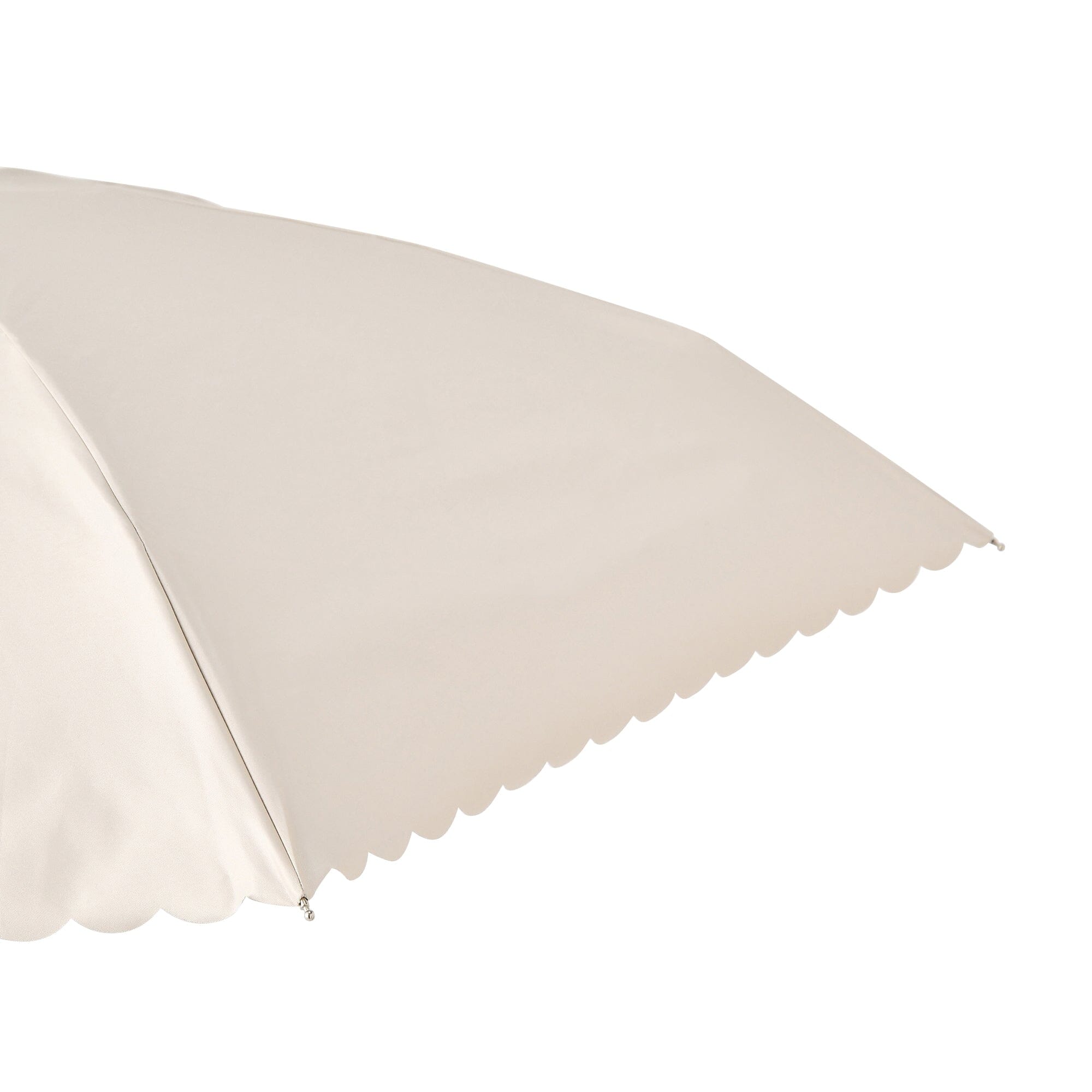 Compact Parasol Mini 47Cm Light Beige (For Both Sunny And Rainy Days)