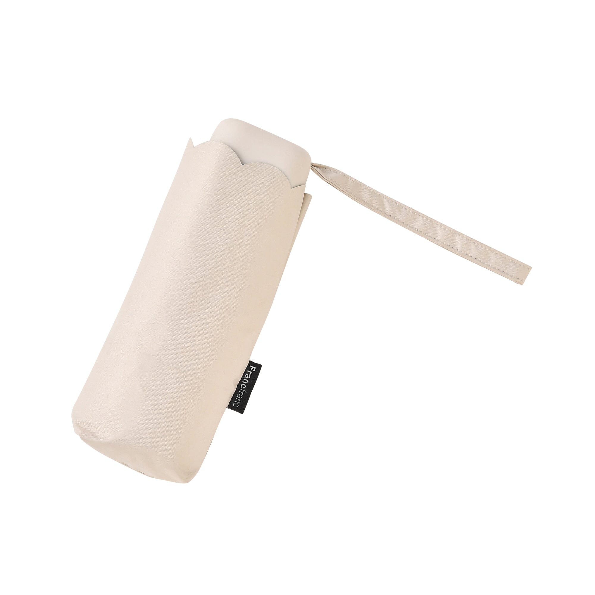 Compact Parasol Mini 47Cm Light Beige (For Both Sunny And Rainy Days)