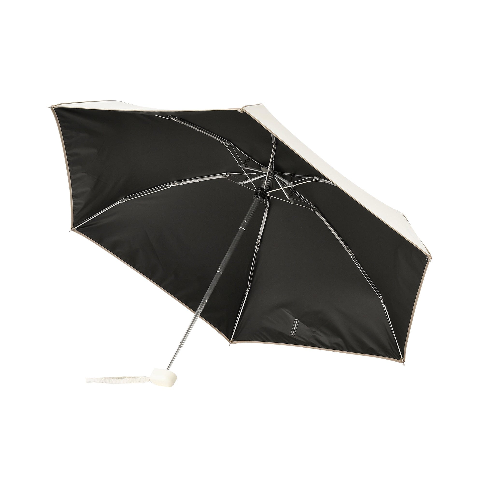 Compact Parasol Mini 47Cm Ivory (For Both Sunny And Rainy Days)