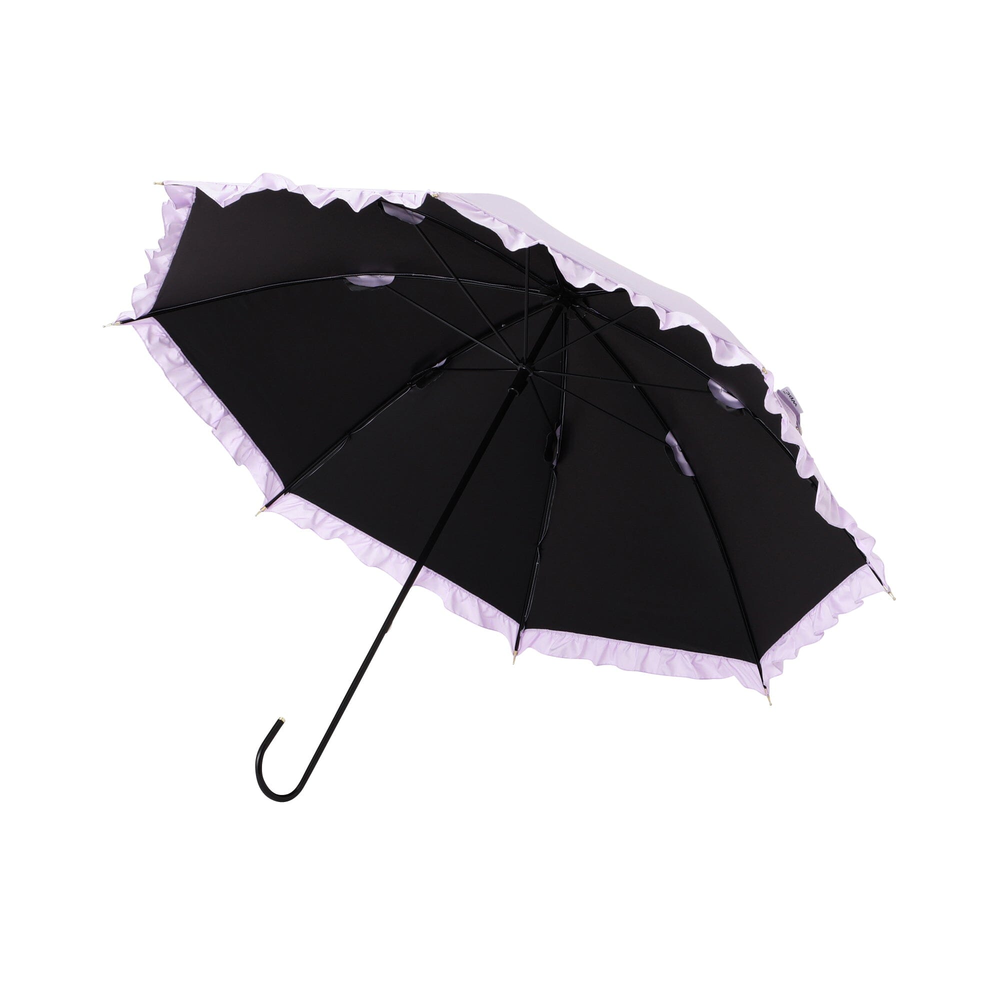 Classic Frill Long Umbrella 50Cm Lavender (For Both Sunny And Rainy Days)