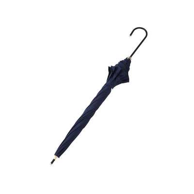 Classic Frill Long Umbrella 50Cm Navy (For Both Sunny And Rainy Days)
