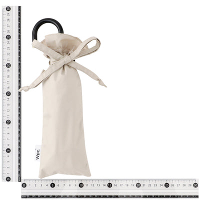 Classic Frill Folding Umbrella 50Cm Beige (For Both Sunny And Rainy Days)