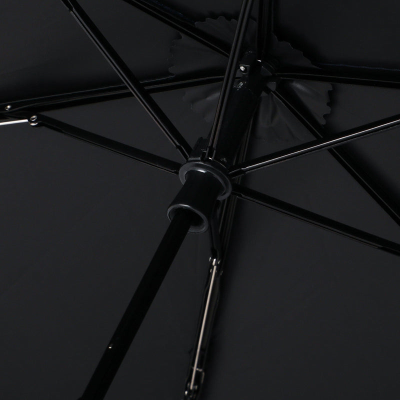 Classic Frill Folding Umbrella 50Cm Navy (For Both Sunny And Rainy Days)