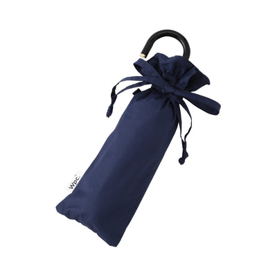 Classic Frill Folding Umbrella 50Cm Navy (For Both Sunny And Rainy Days)