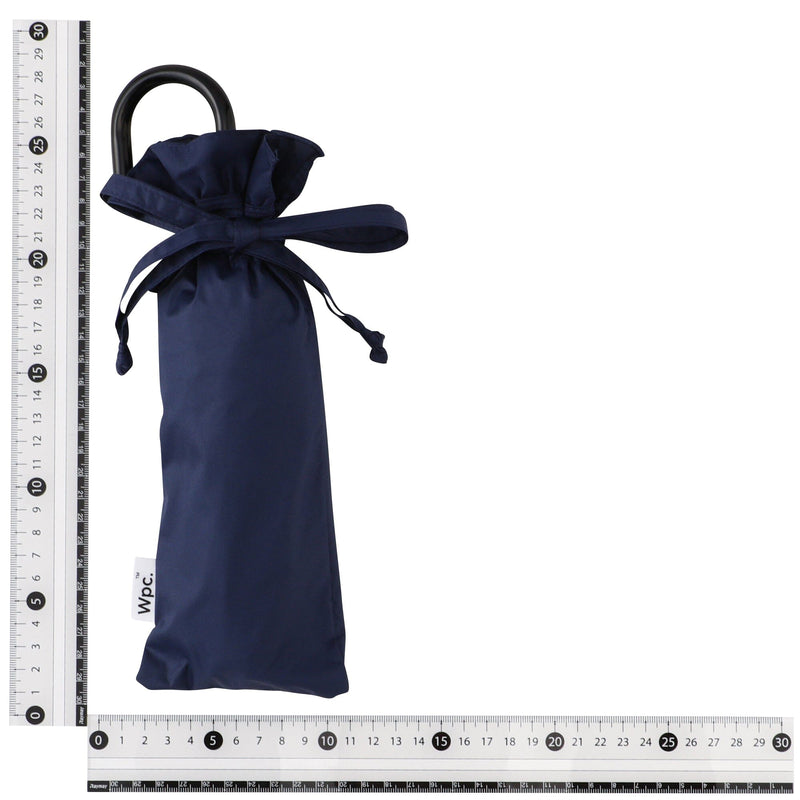 Classic Frill Folding Umbrella 50Cm Navy (For Both Sunny And Rainy Days)