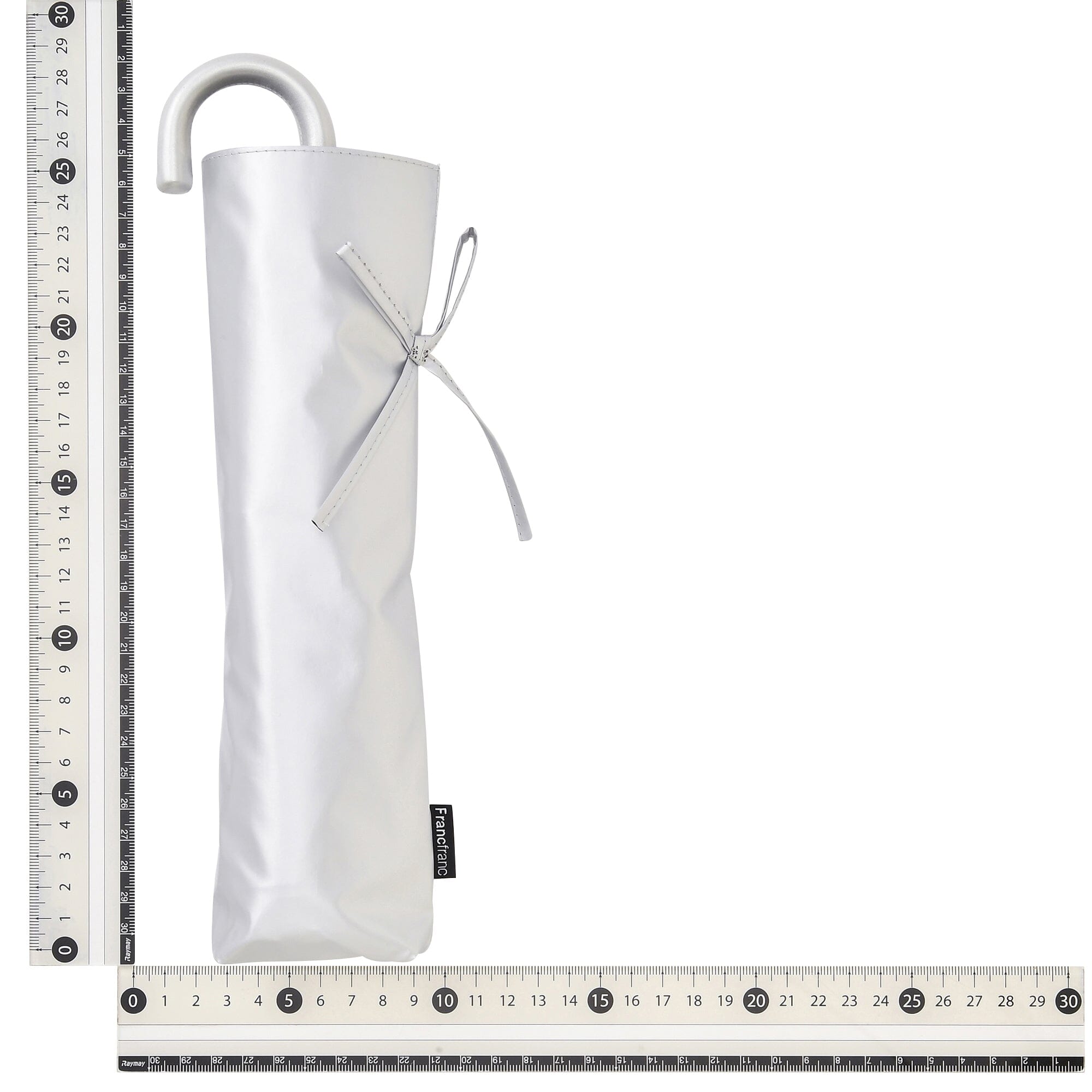 Ribbon Folding Umbrella 50CM  (For Both Sunny And Rainy Days) Silver