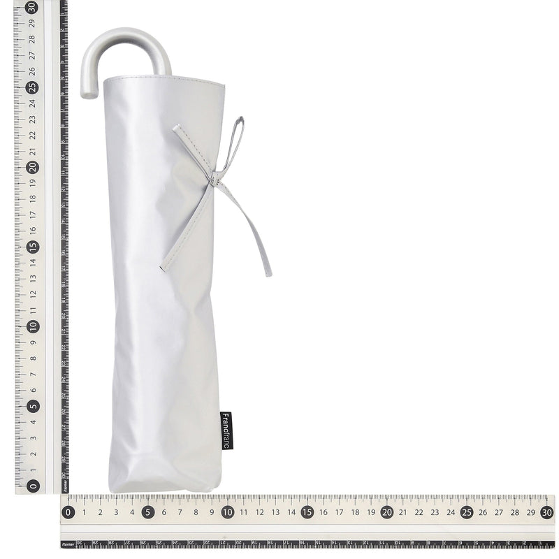 Ribbon Folding Umbrella 50CM  (For Both Sunny And Rainy Days) Silver