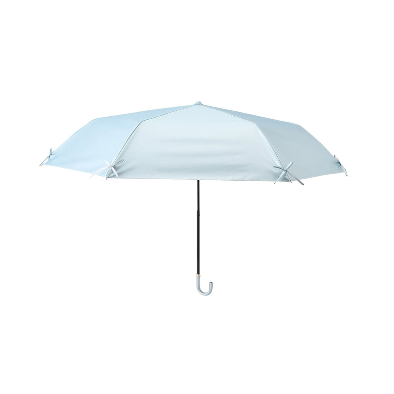 Ribbon Folding Umbrella 50CM  (For Both Sunny And Rainy Days) Light Blue