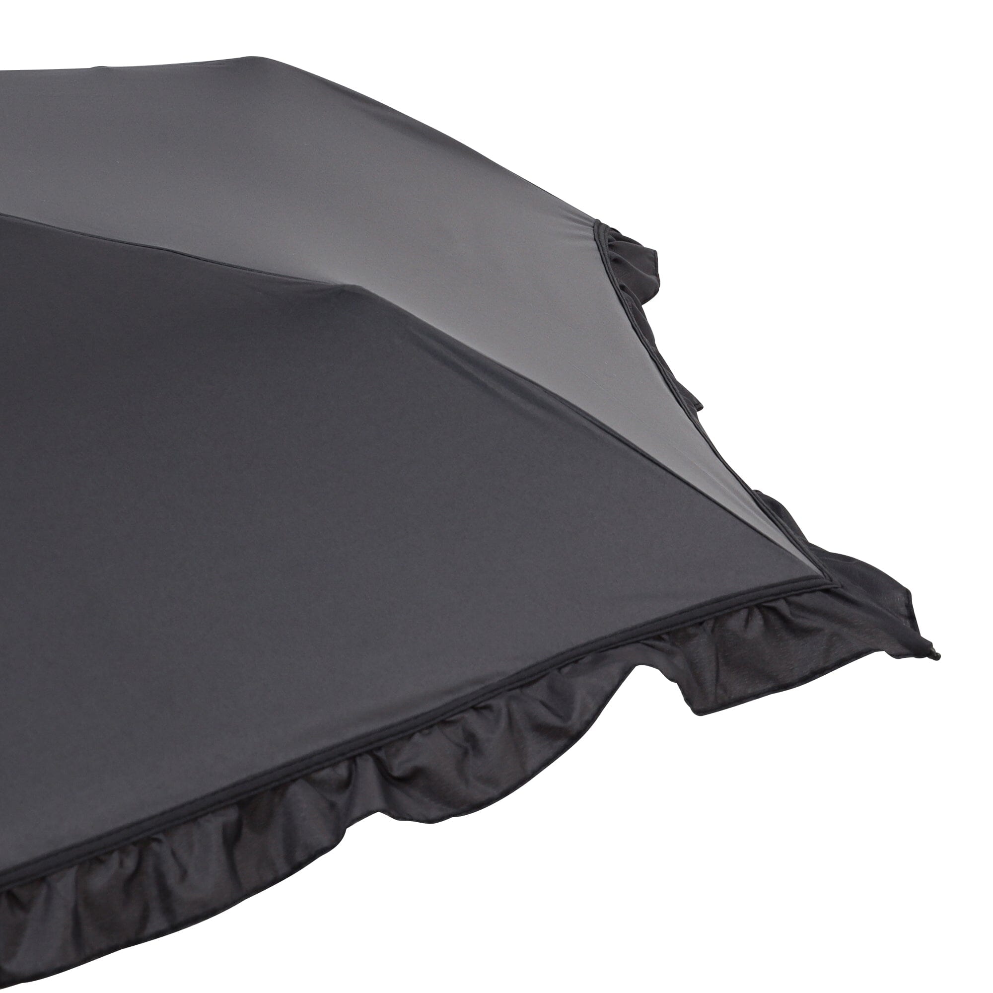 Automatic Classic Frill Mini Umbrella 50cm Black