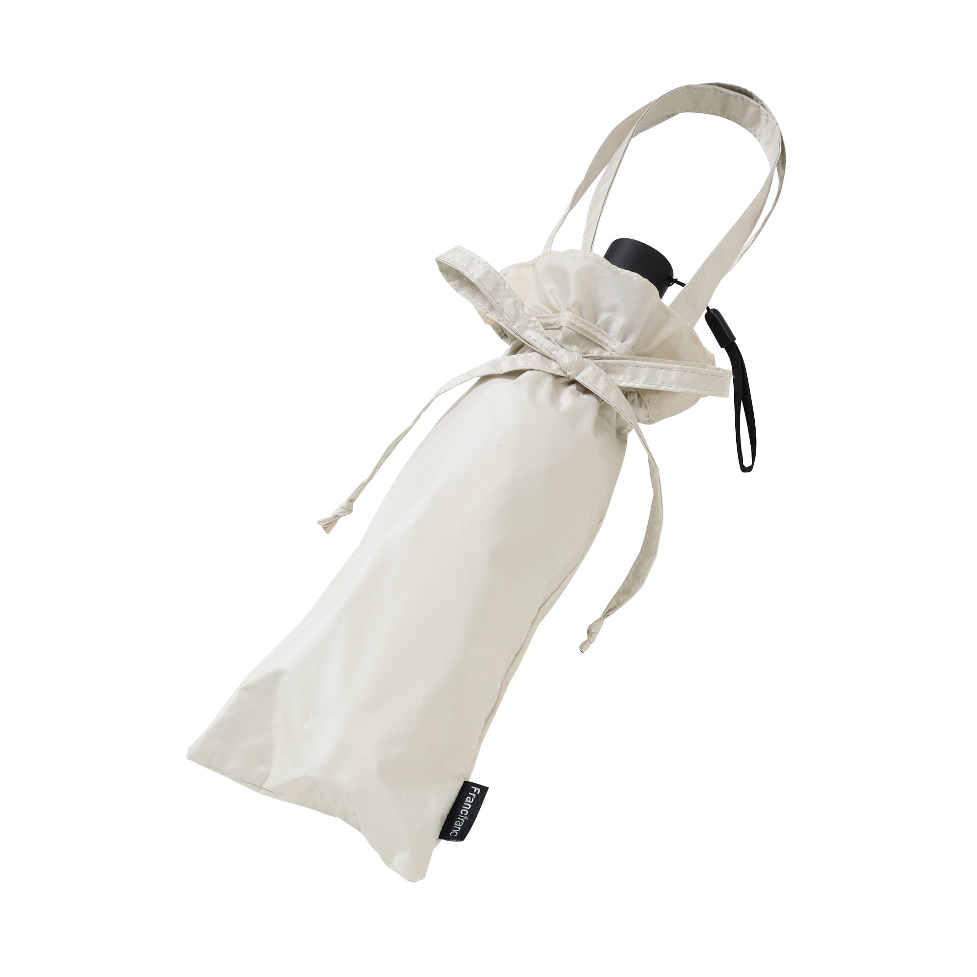 Automatic Classic Frill Mini Umbrella 50cm Beige
