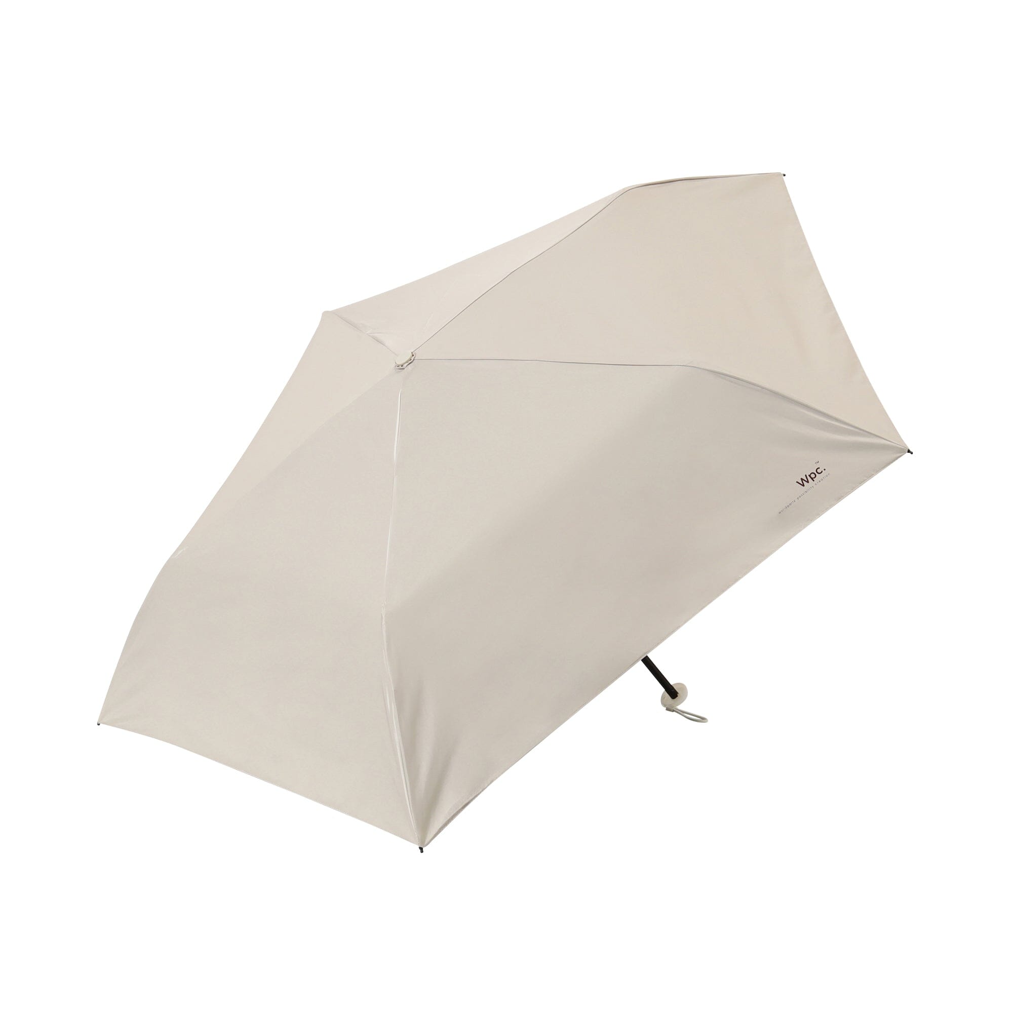 Lightweight Solid Folding Umbrella 50 cm Beige
