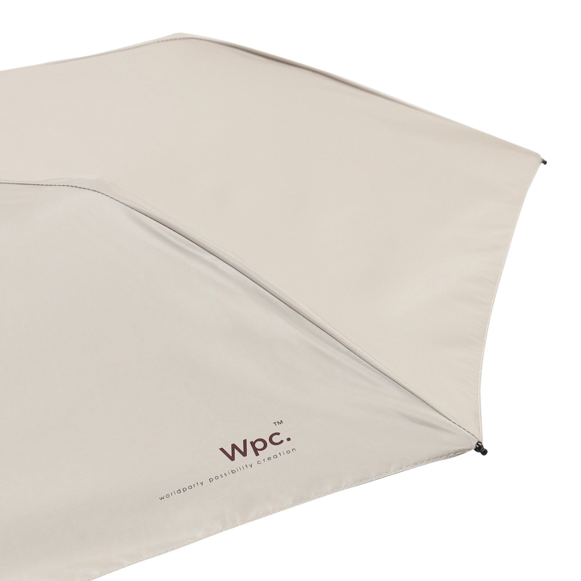 Lightweight Solid Folding Umbrella 50 cm Beige