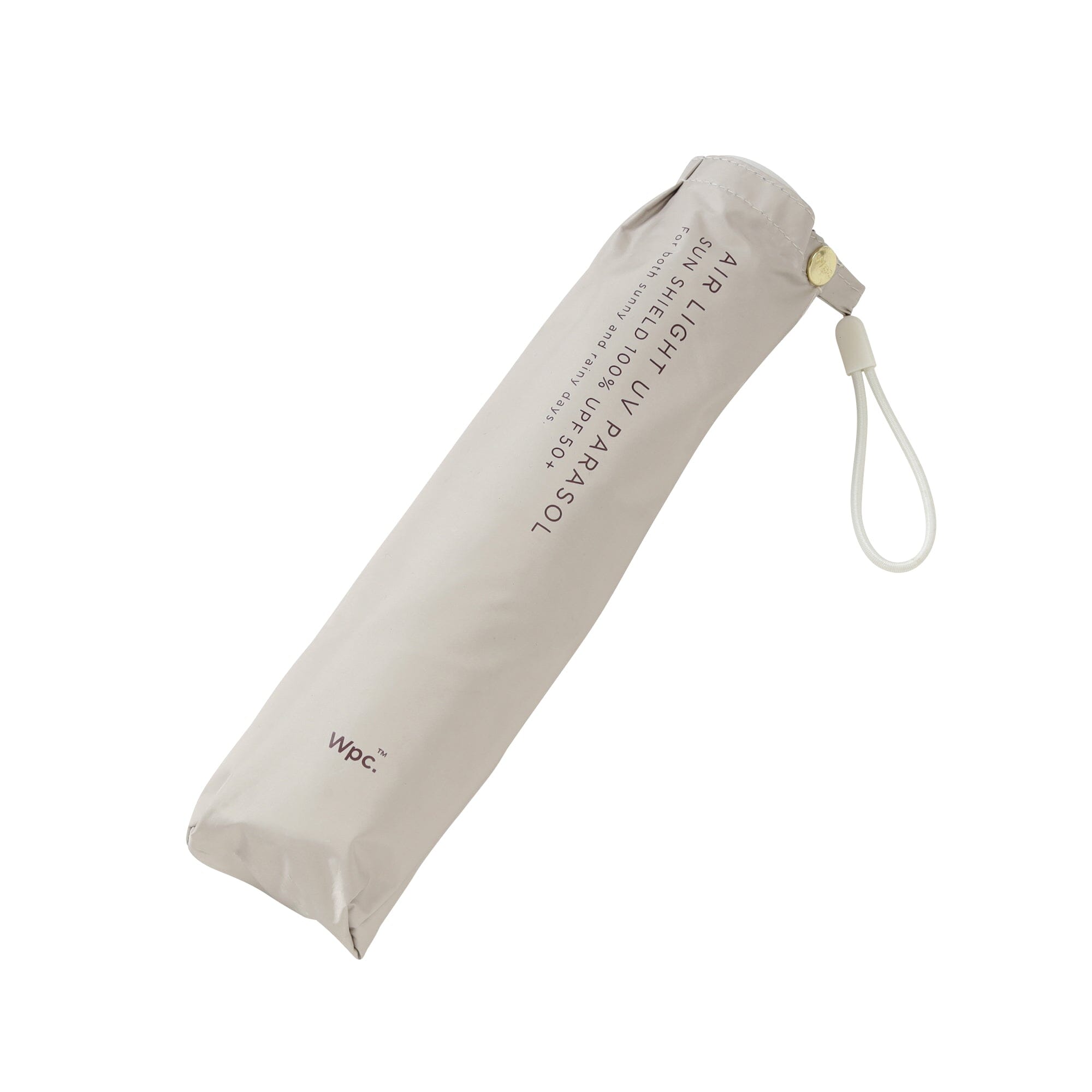 Lightweight Solid Folding Umbrella 50 cm Beige