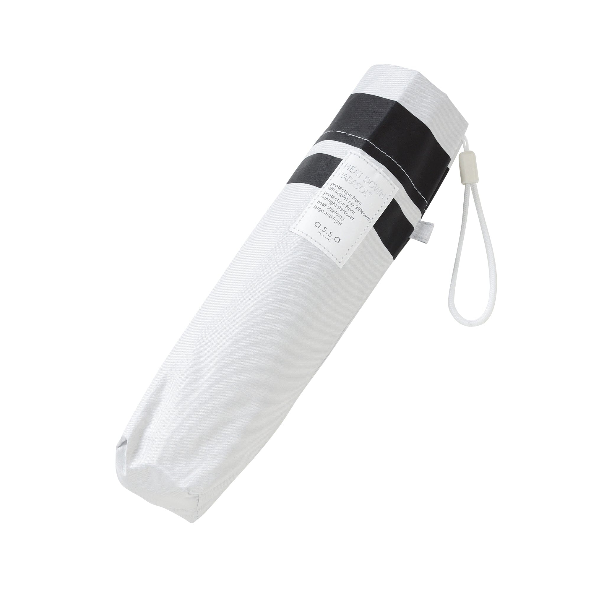 Heat Down Double-Line Folding Umbrella 55 cm Ivory