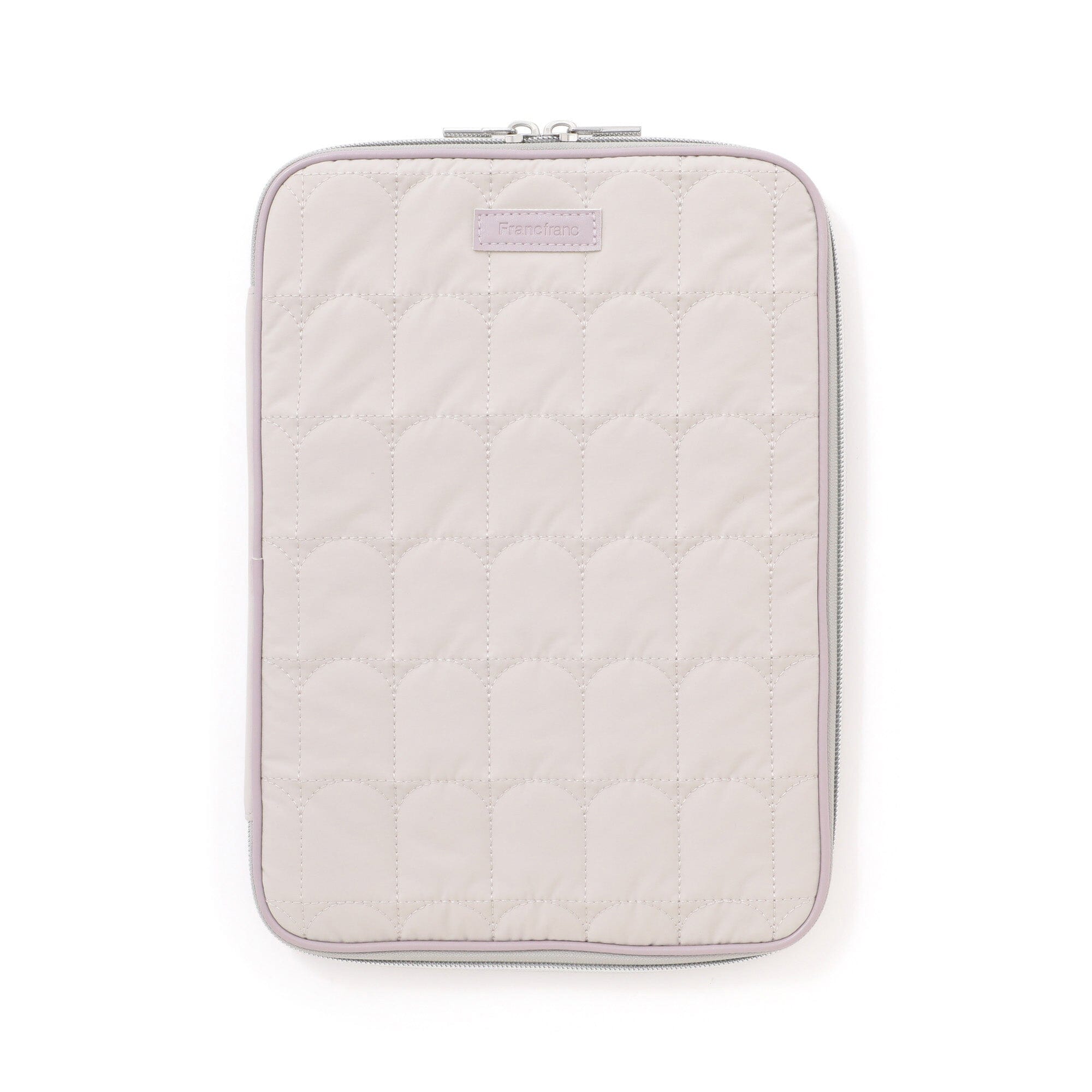 Arch Quilt Tablet Case Light Grey