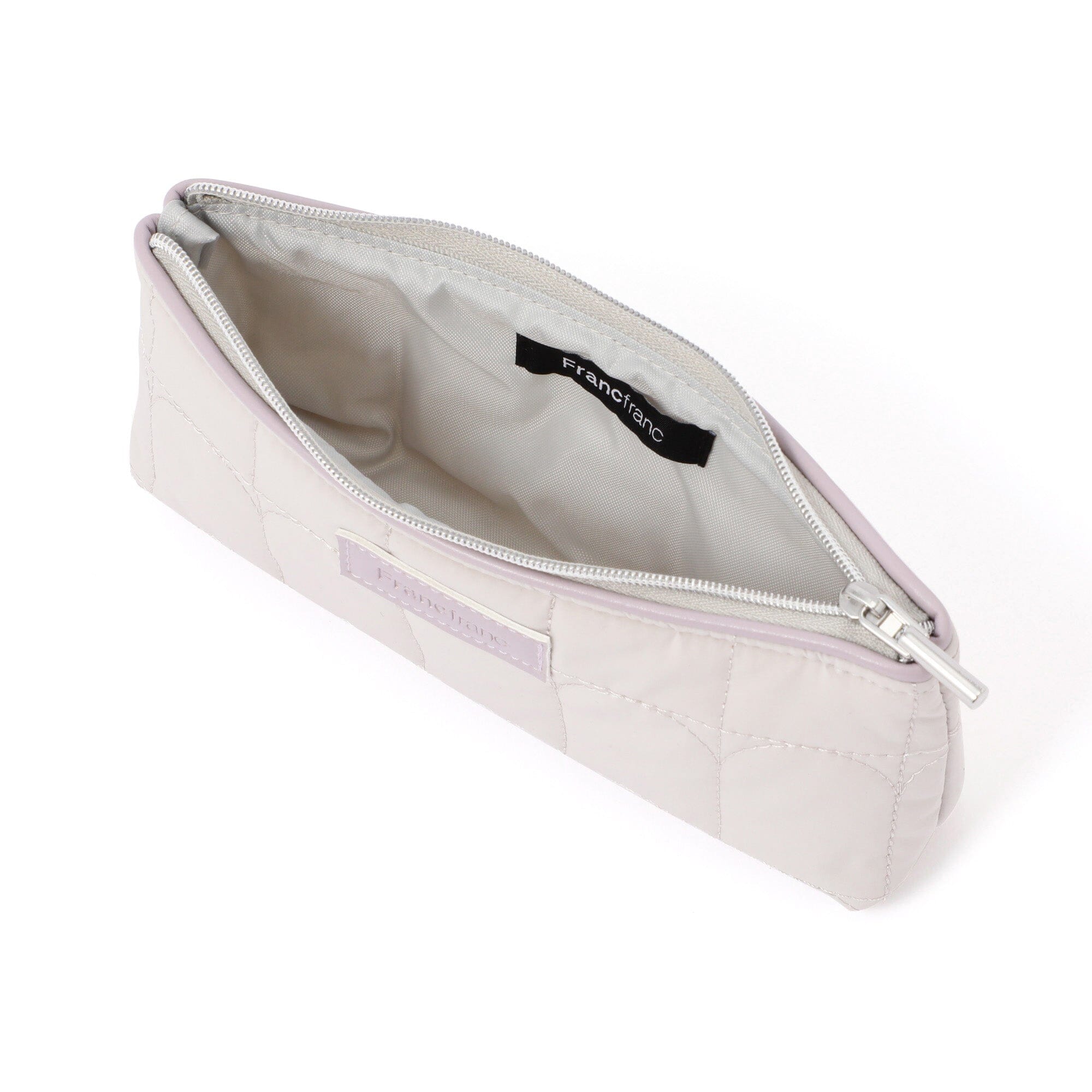 Arch Quilt Pen & Eyeglass Case Light Grey