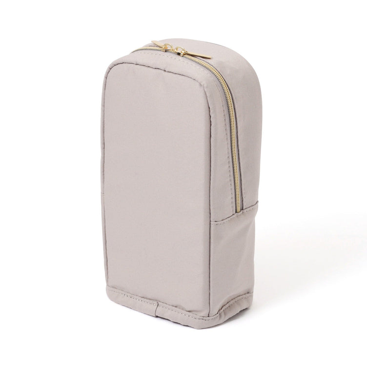Noble Quilt Pen & Smartphone Stand Pouch Beige