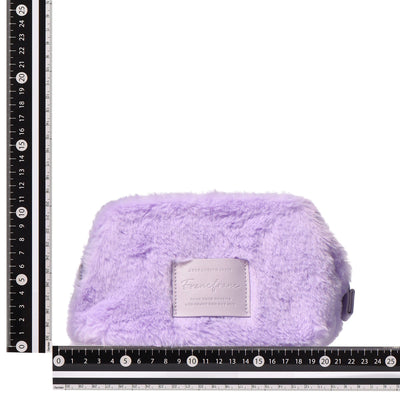 Fur Wire Pouch  Purple