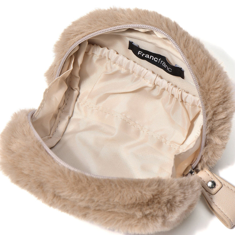 Fur Pouch Xs Beige