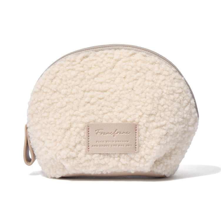 Boa  Round Pouch  Ivory