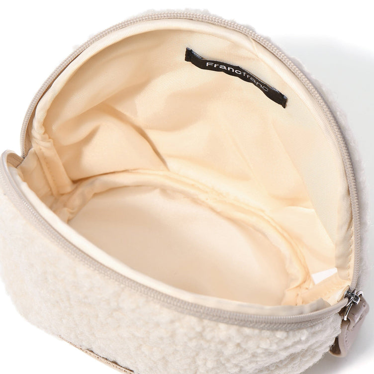 Boa  Round Pouch  Ivory