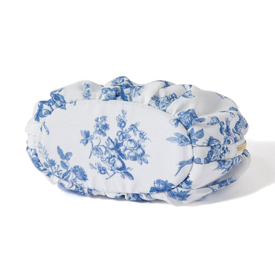 Classic Flower Round Pouch Navy