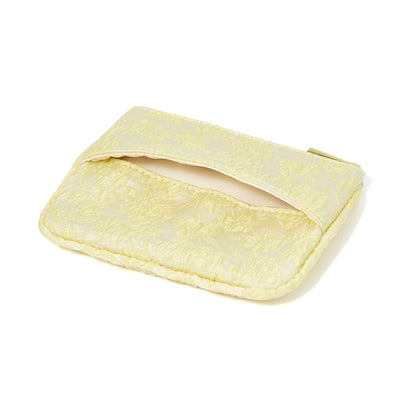 Emboss Tissue Pouch   Yellow