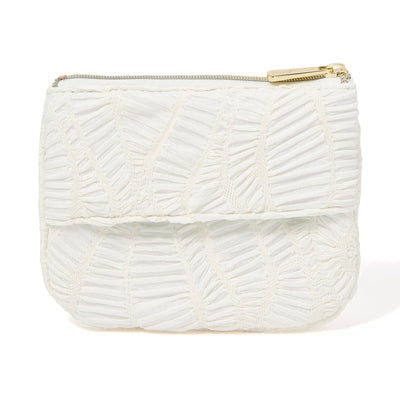 Emboss Tissue Pouch   Ivory