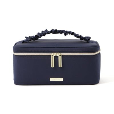 Frill Vanity Pouch S Navy