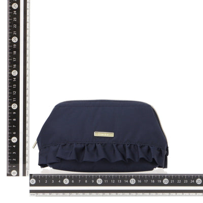 Frill Wire Pouch  Navy